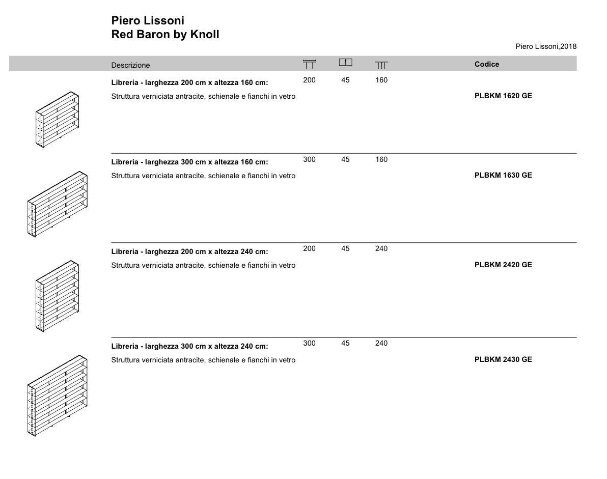 레드 바론 - 모듈 글라스 앤 알루미늄 북켕스