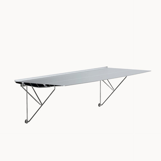 Rectangular stainless steel wall desk Table B Desk by Bd Barcelona Design