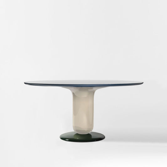 Round Glass-Fibre Table Explorer 4 by Bd Barcelona Design #Ivory