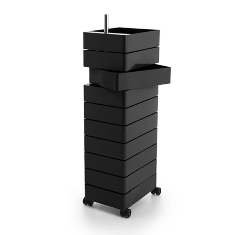 360° - ABS chest of 10 drawers with casters