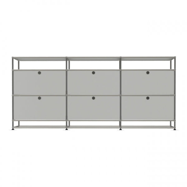3x4 Modular Metal Sideboard with 6 middle doors & 0-0-0-1-1-1