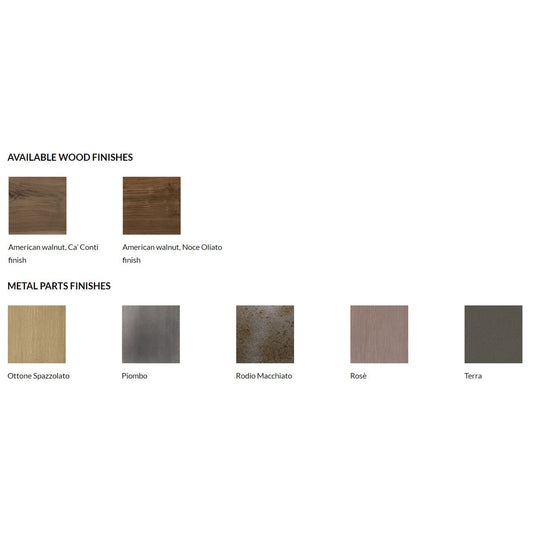 LEONARDO L413N - Walnut sideboard with doors