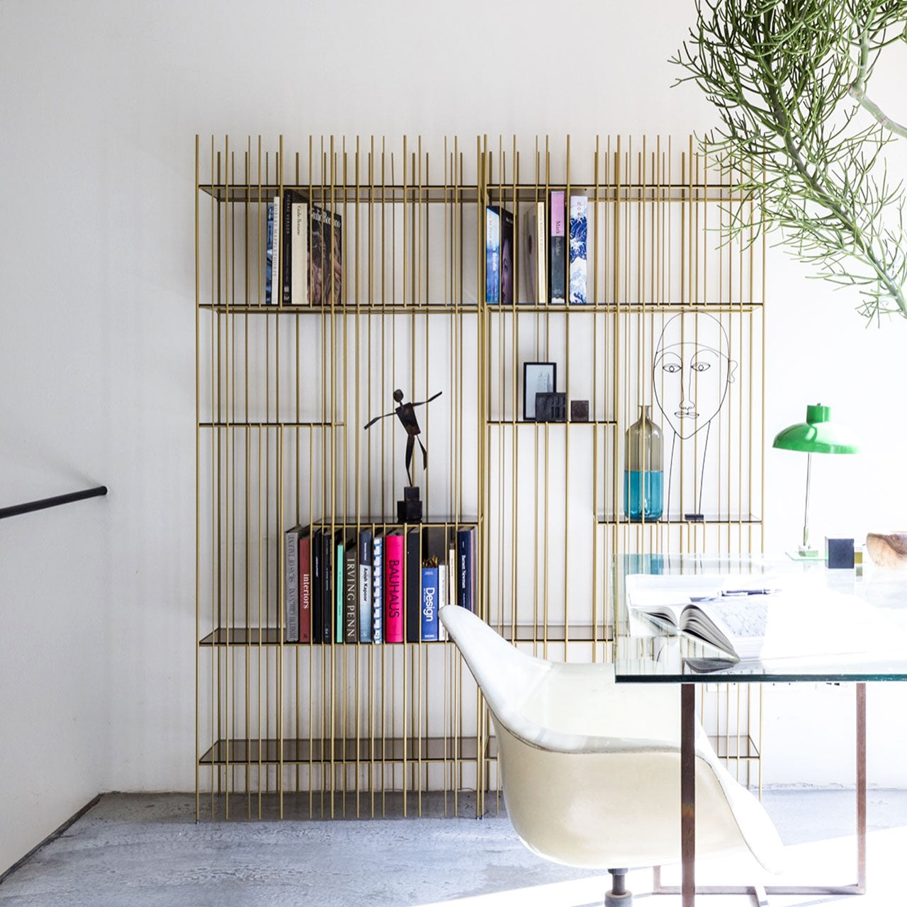 METRICA A Bookcase Gold - Mogg