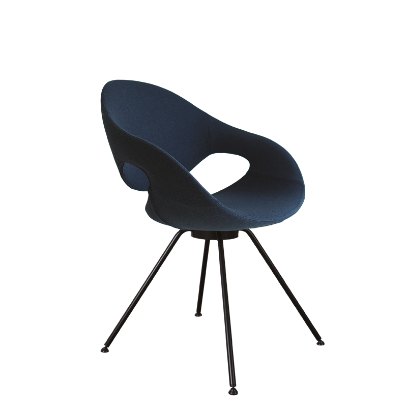 MOON UPHOLSTERED - Upholstered swivel chair