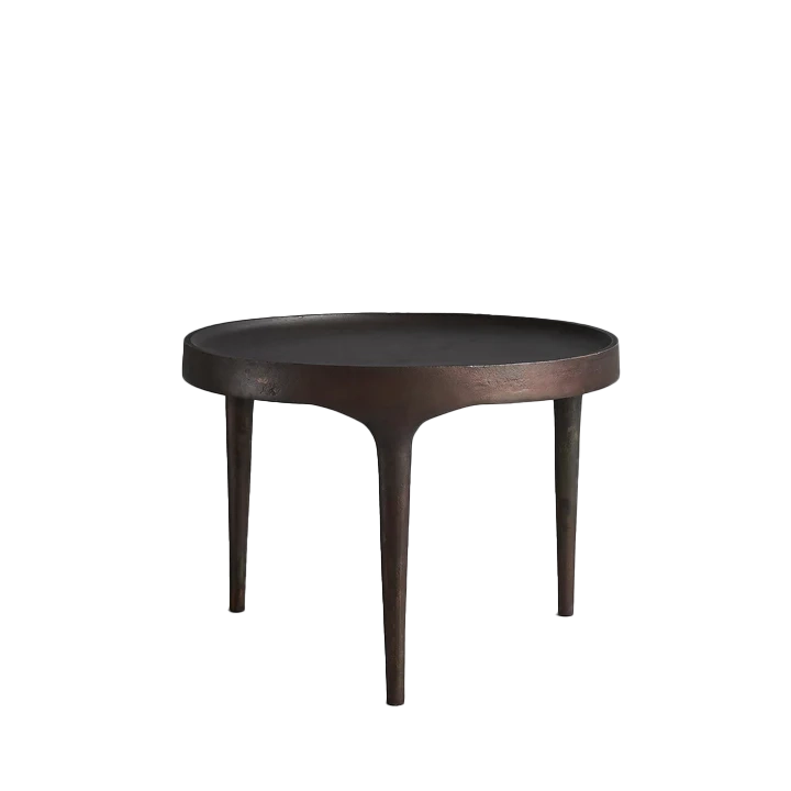 Phantom Low Cast aluminum Table by 101 Copenhagen #Burn Antique