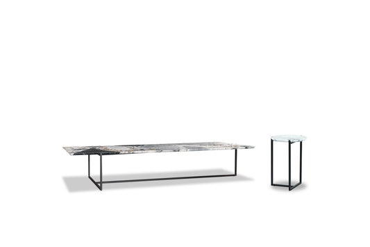 Icaro Stone Round Coffee Table — Baxter