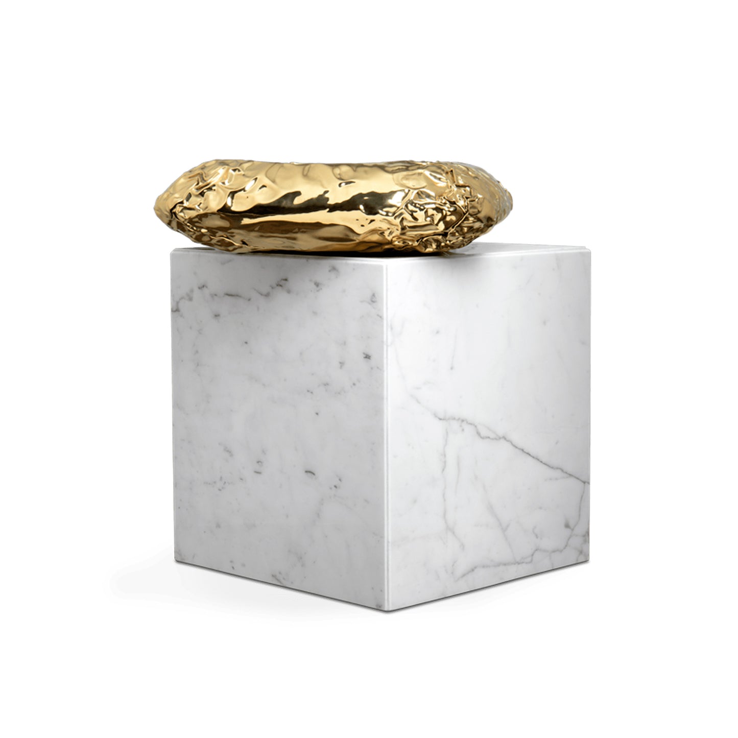 Stonehenge - Square Marble Coffee Table by Boca Do Lobo #CARRARA MARBLE