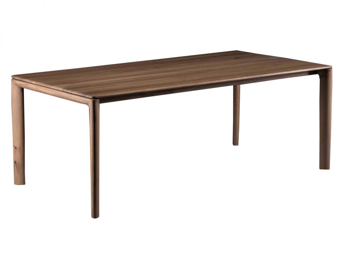 NEVA - Rectangular solid wood dining table