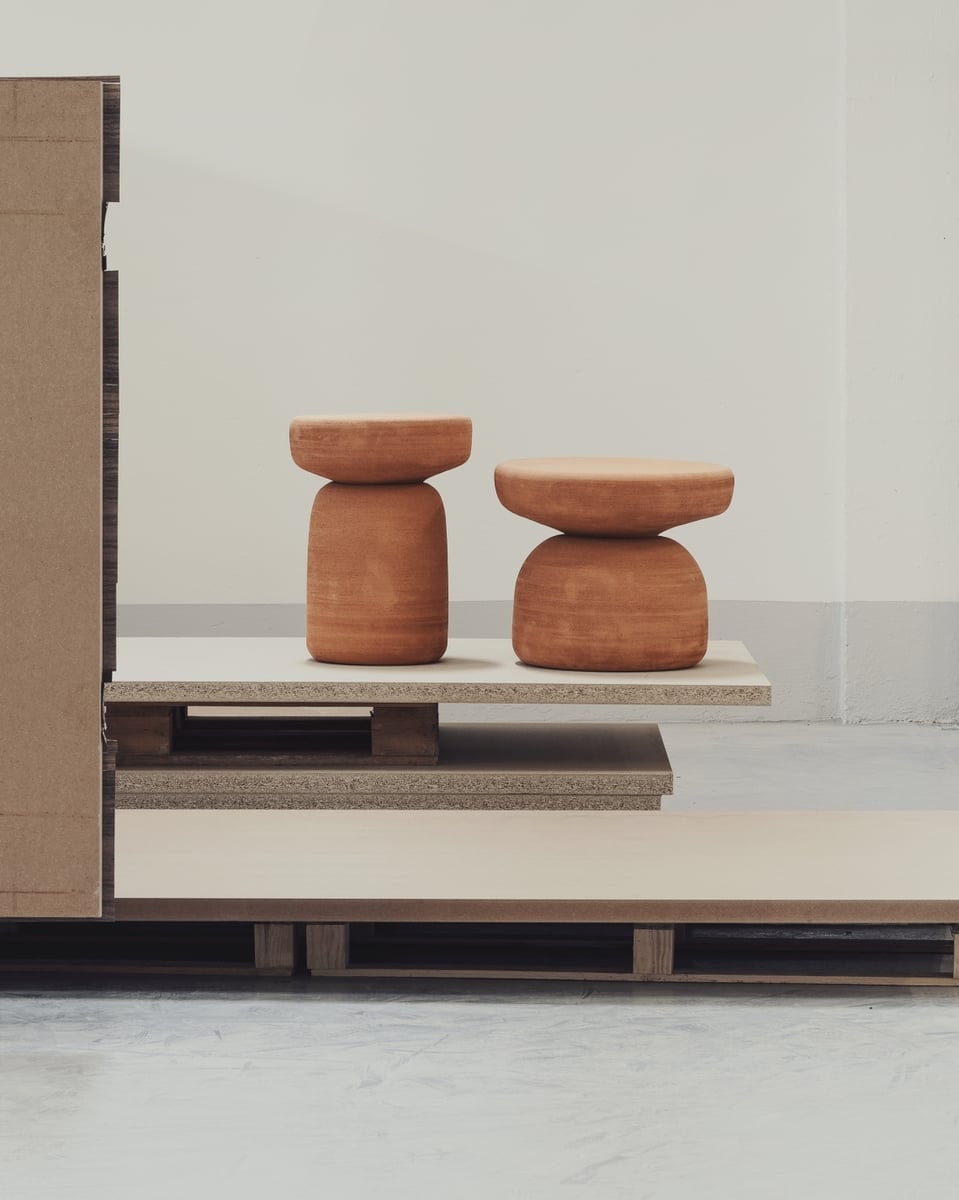 Tototò side table, terracotta