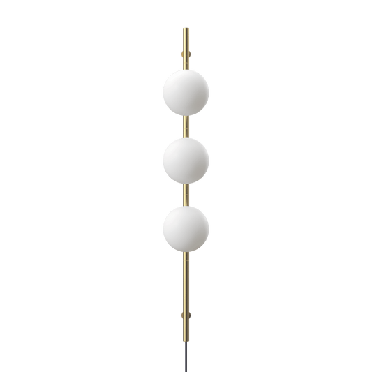 Edgeform Stringball 3 Wall Lamp Brass