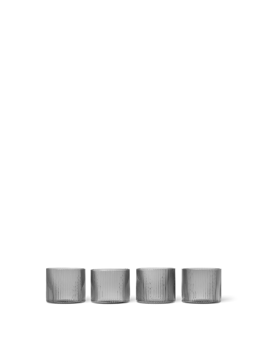 Ripple Low Glasses - Set of 4 by Ferm Living