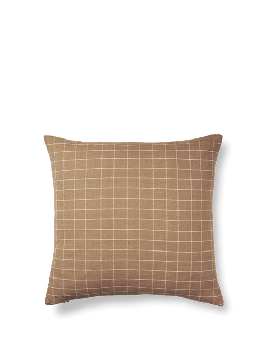 Brown Cotton Cushion by Ferm Living