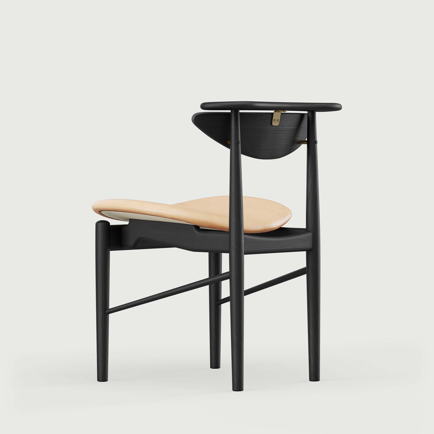 THE READING CHAIR by House of Finn Juhl #Oak Black Painted / Vegetal | 90 | Uncoloured