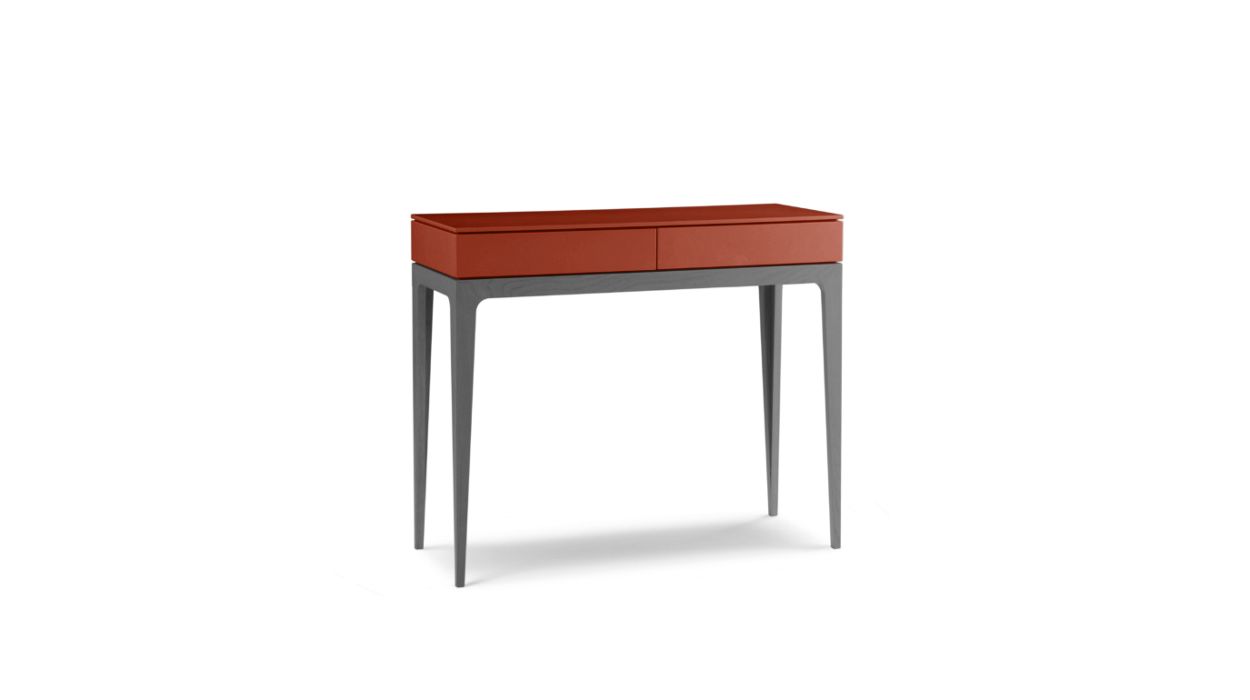 Devom Console Table by Roche Bobois #Matte Lacquer/Red