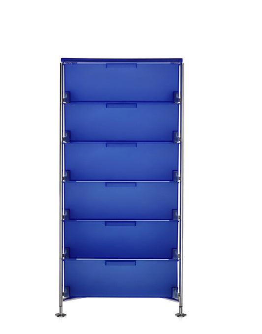 Mobil 6 Drawers (with Feet) by Kartell #COBALT BLUE
