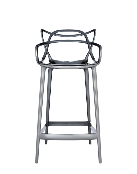 Masters Bar Stool by Kartell #TITANIUM/65 cm/