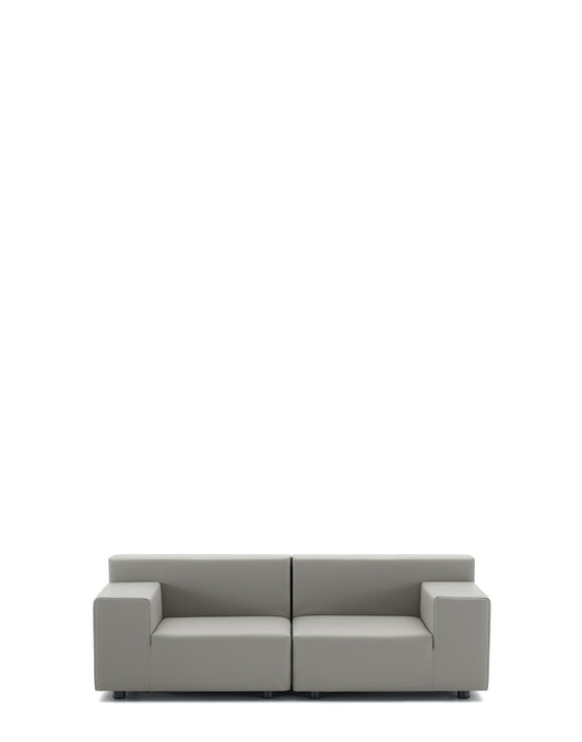 Plastics Tech Fabric Two-Seater Sofa by Kartell #GREY