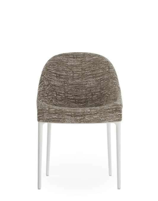 Eleganza Ela Chair by Kartell #TAUPE/WHITE/