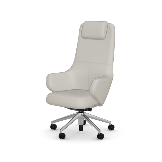 Grand Executive Highback by Vitra #Leather/snow