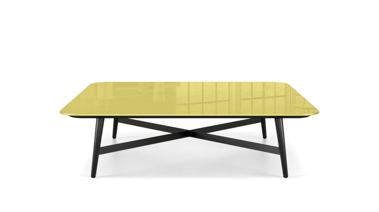 OCTET COCKTAIL TABLE - LACQUERED GLASS by Roche Bobois