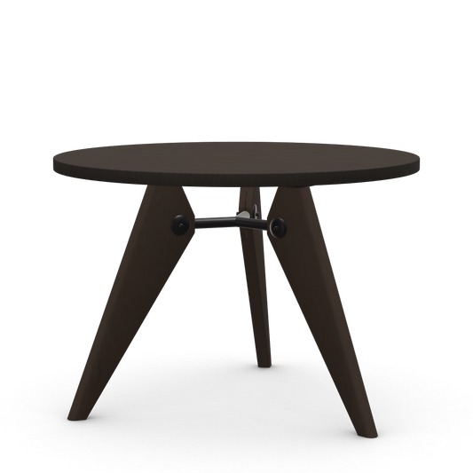 Guéridon table by Vitra #Ø 1050 mm / solid dark oak, prot. varnish