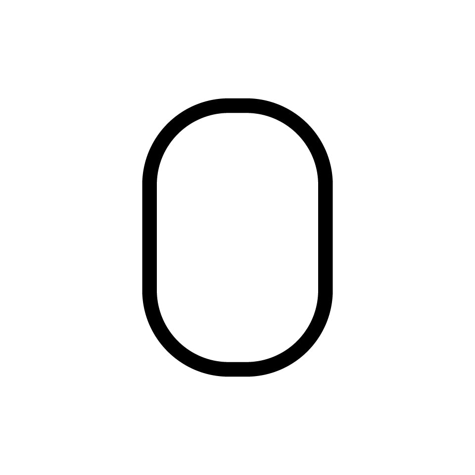 Alphabet of Light - Uppercase - Letter O Wall Lamp by Artemide
