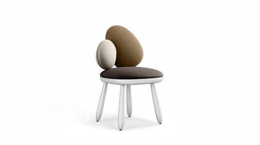Cairn Chair by Roche Bobois #harmony 1 (brown) / Lacquer : White
