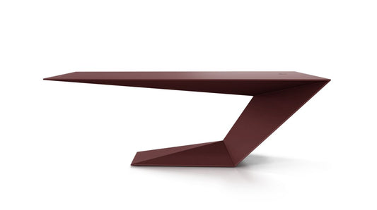 Furtif Large Desk by Roche Bobois #Matte / Tenax lacquer/Bordeaux