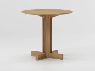 ALTAR - Round wooden dining table by Kettal