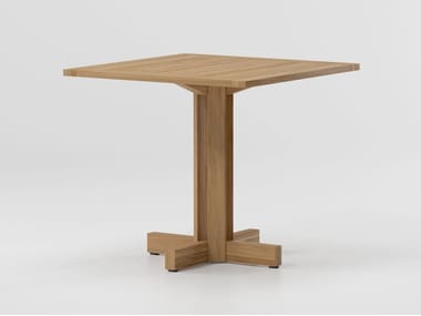 ALTAR - Square wooden dining table by Kettal