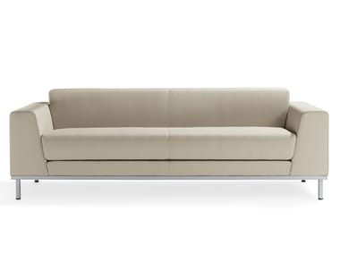 KOMODO - 3 seater leather sofa by Kastel