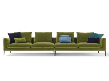 LEONARD - 4 seater fabric sofa by Amura