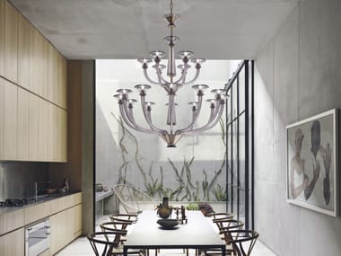 VERTIGO - Venetian crystal chandelier by Barovier&Toso