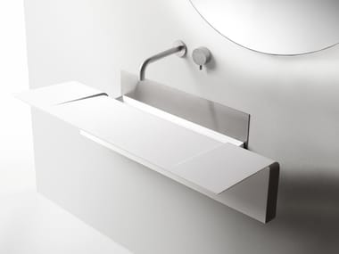 ALA - Wall-mounted Cristalplant® Biobased washbasin by Falper