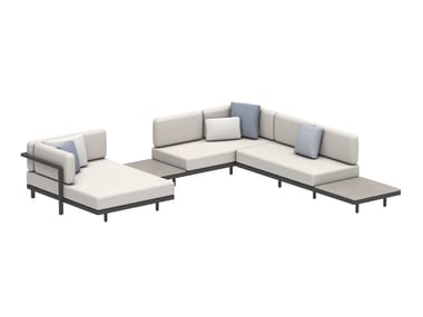 ALURA LOUNGE - Modular Batyline¢ç garden sofa with chaise longue by Royal Botania
