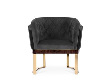 ANGUIS - Sled base easy chair with armrests by Luxxu