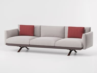 BOMA - 3 seater fabric garden sofa by Kettal