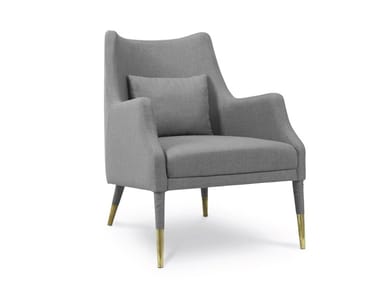 CARVER - Fabric armchair with armrests by Essential Home