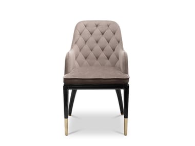CHARLA - Tufted chair with armrests by Luxxu