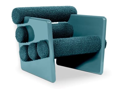 CHARLES - Wool armchair with armrests by Royal Stranger