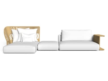 CLIFF DEC? - Sectional garden sofa with chaise longue by Talenti