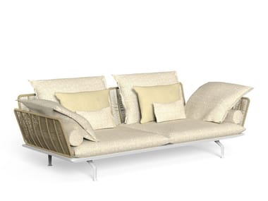 CRUISE ALU - Upholstered fabric garden sofa by Talenti