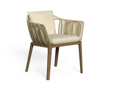 CRUISE TEAK - Garden chair with armrests by Talenti