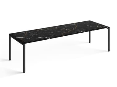 DESIGN FOR SOUL - Rectangular marble table by Salvatori