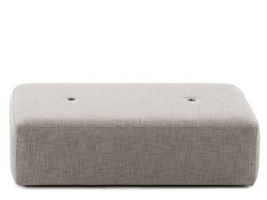 DOUBLE - Rectangular mesh garden pouf by RODA