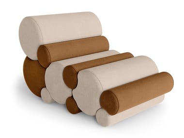 AKIRA - Upholstered fabric armchair by Essential Home