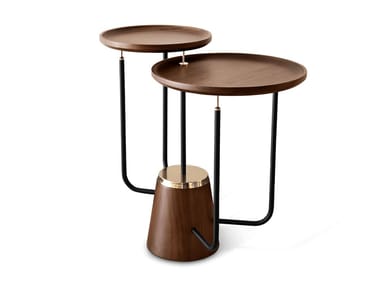 GARLAND - Round walnut coffee table by Essential Home