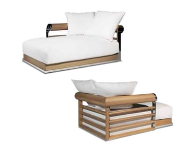 GALLOWAY - Upholstered fabric day bed with removable cover by Visionnaire