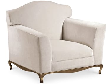 GHIRIGORI - Velvet armchair with armrests by Cantori