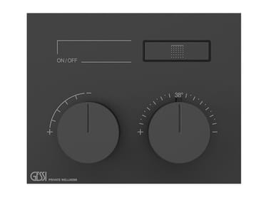 HI-FI COMPACT - Thermostatic metal shower mixer by Gessi